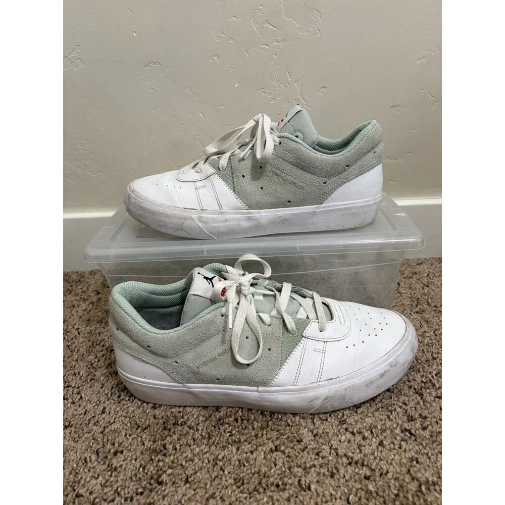 Jordan Series Shoes Mens Size 9 White Green Leather Low Sneakers DN1856-006
